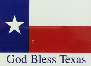 Bob Bullock's trademark "God Bless Texas"