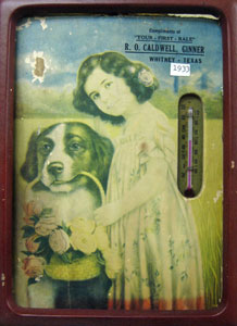 R. O. Caldwell Gin, Whitney, 1933 advertising