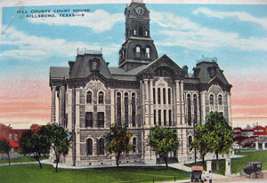 Hill County Courthouse Postcard