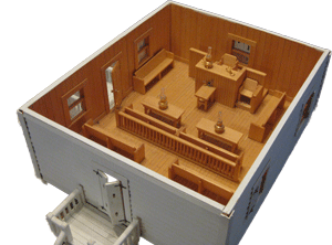 Interior, Courthouse Replica at Cell Block Museum