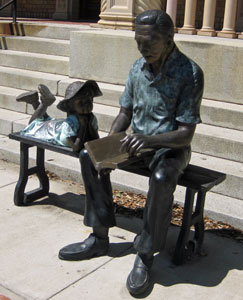 Sculpture at Hillsboro City Library