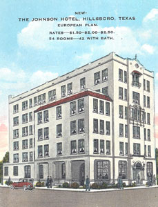Johnson Hotel, Hillsboro, Texas