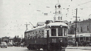 Interurban in Hillsboro around 1947