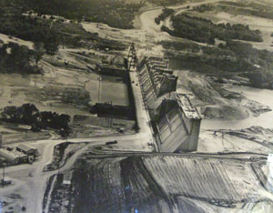 Whitney Dam construction